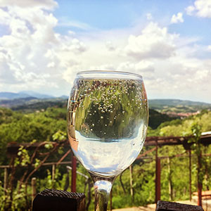 Pogled na Varaždinske Toplice iz Gradeca